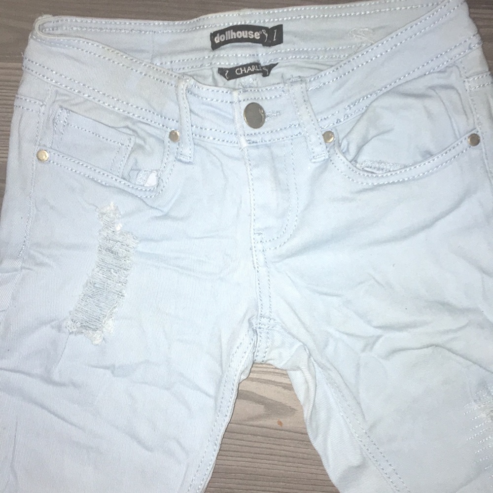 Dollhouse Charley | Cropped Ripped | Lt Blue | 1